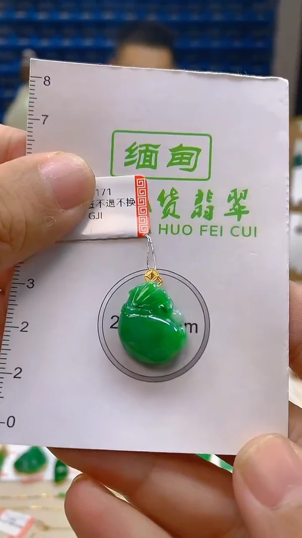 颈饰18K金镶嵌翡翠新号开播 全场乱卖