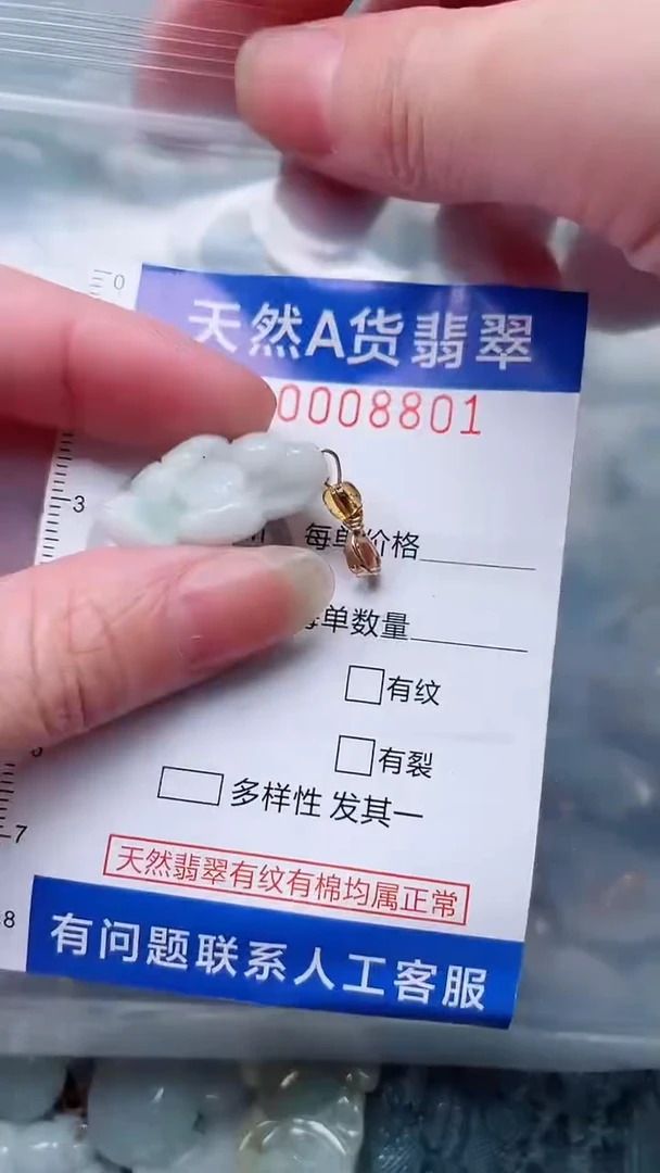 翡翠未镶嵌吊坠(不含链)1