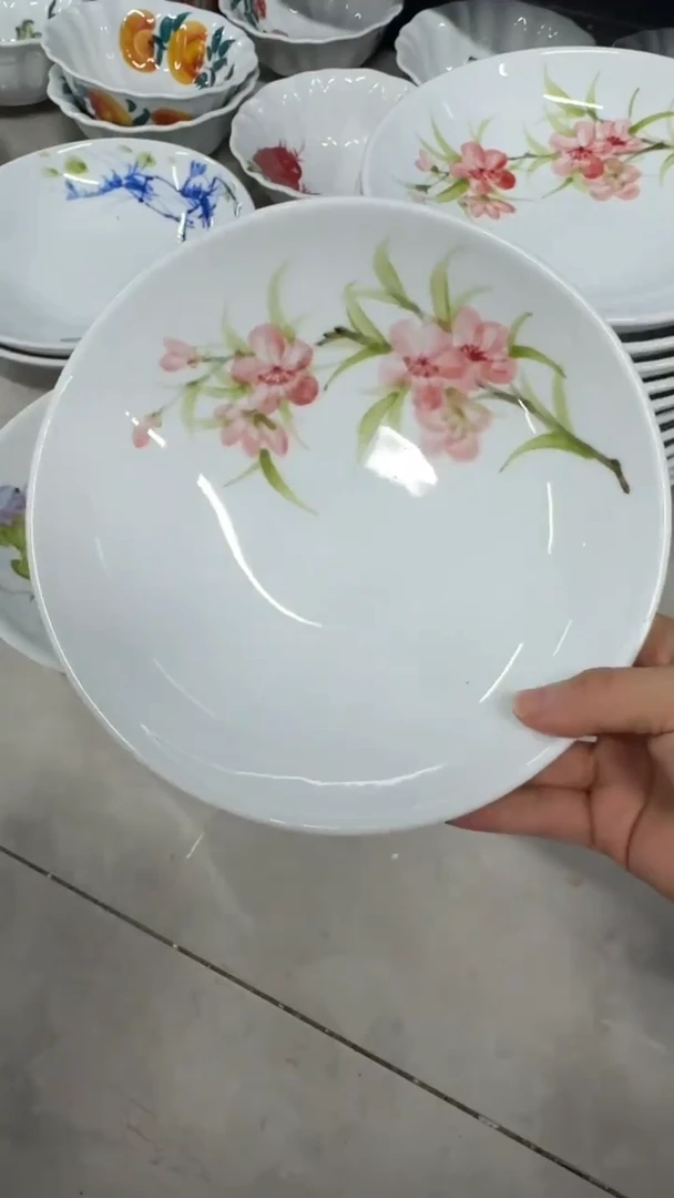 景德镇手绘釉中彩（食品级）圆深盘