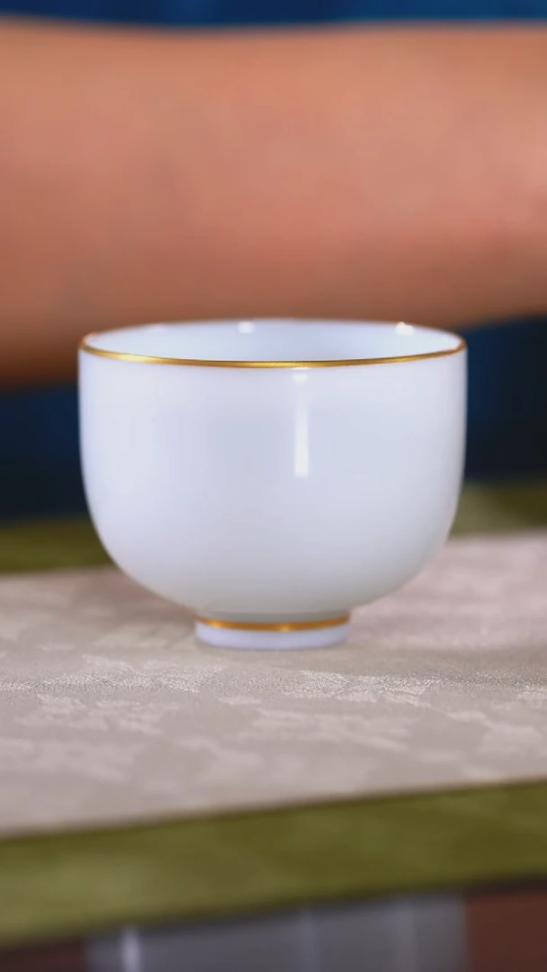 【徐窑】金镶玉禅定杯