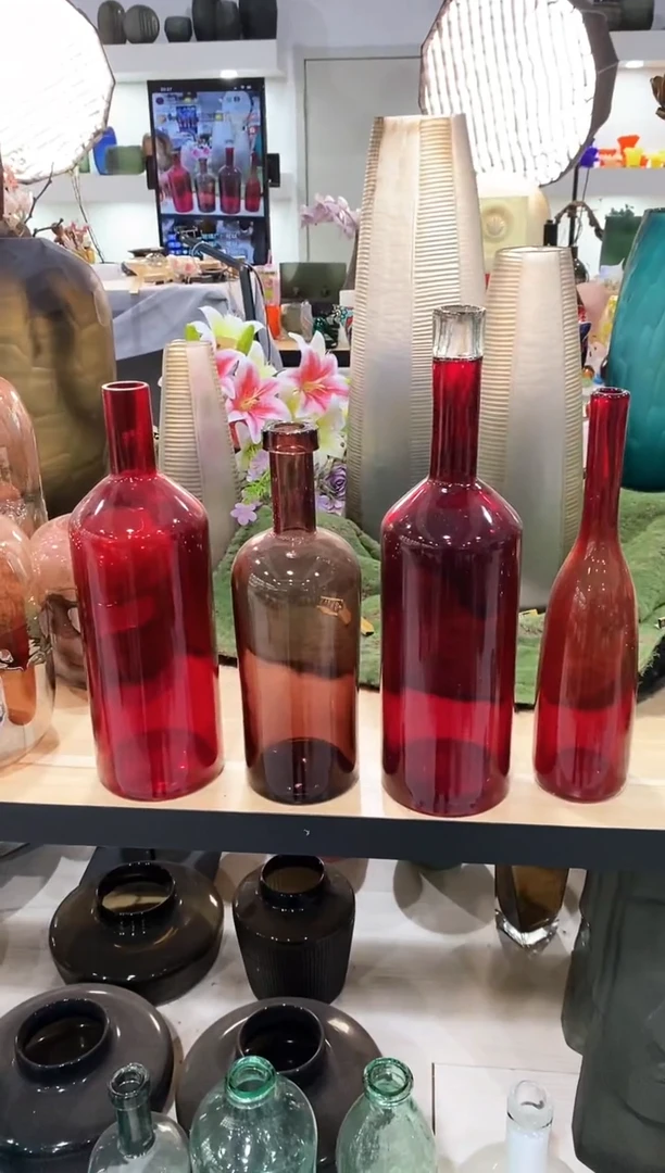 德***厂慕忆家手作琉璃花瓶4个