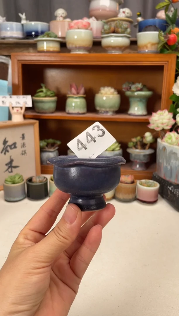 瓷片443知木小芳花盆