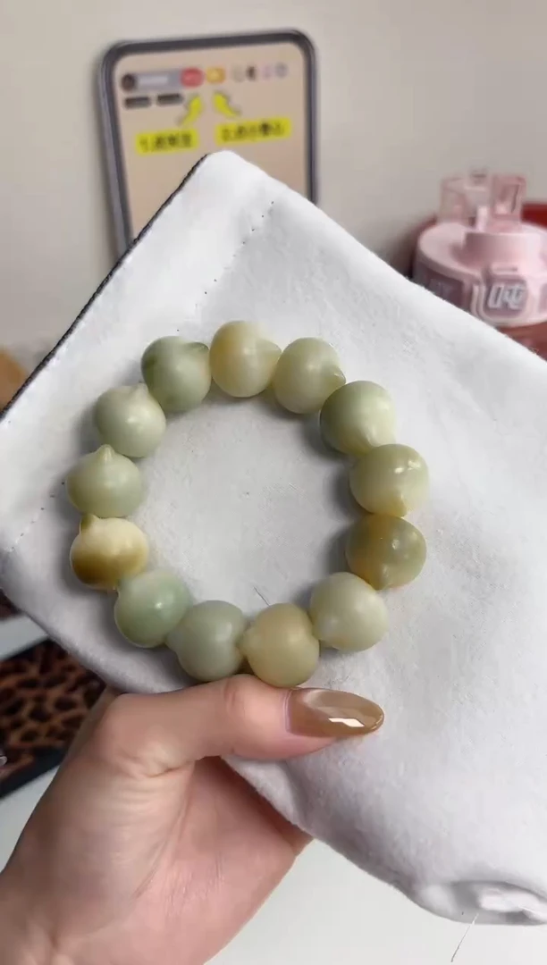 手串菩提根/象牙果i04干磨猫猫头23mm手串