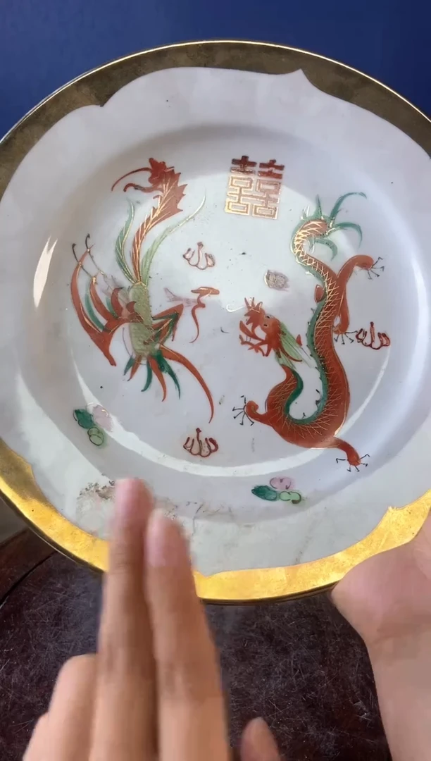 瓷片微瑕景德镇窑厂瓷摆件单件
