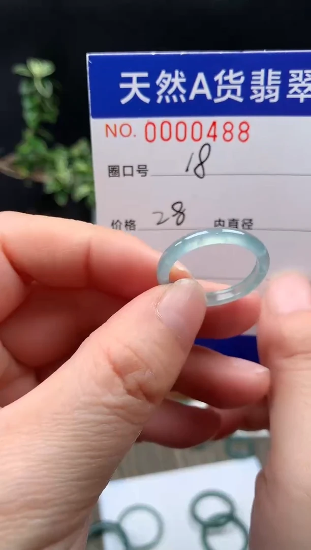 未镶嵌戒指翡翠18#