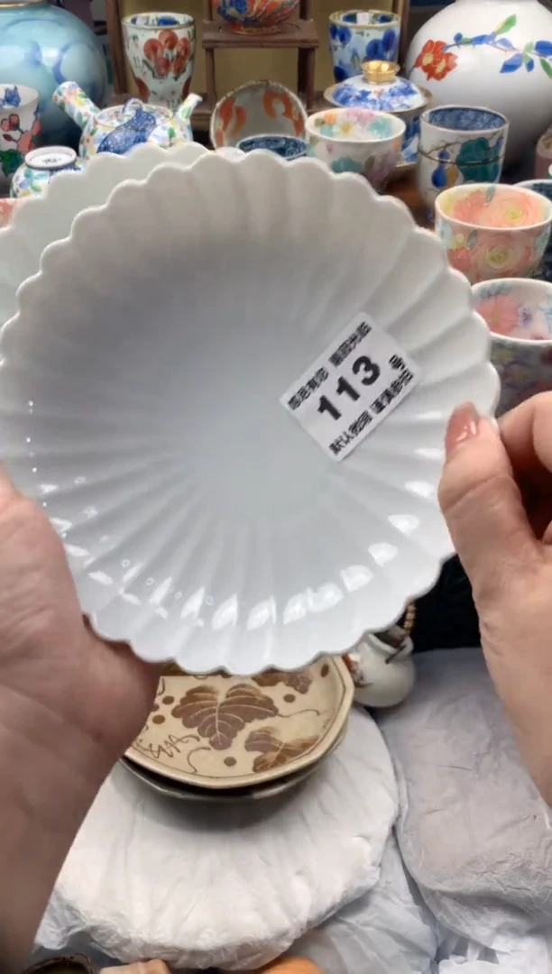 瓷片健113号九姑娘工艺品瓷器