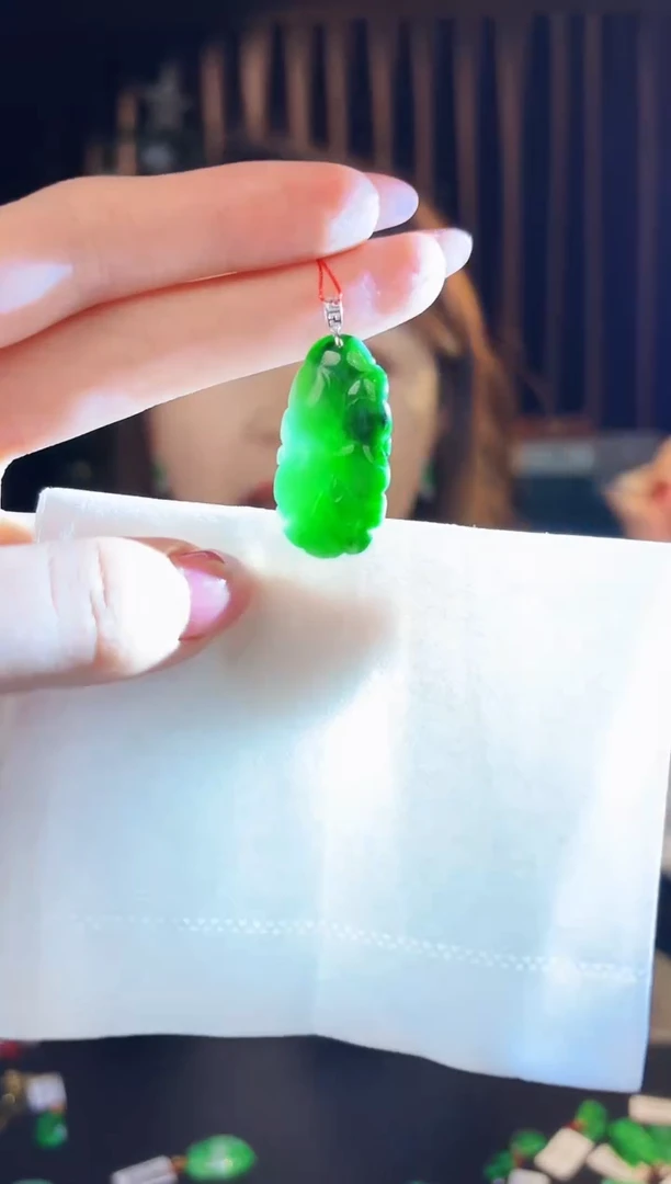 【闪购商品】翡翠颈饰18K金镶嵌缅料A货/支持复检/一件