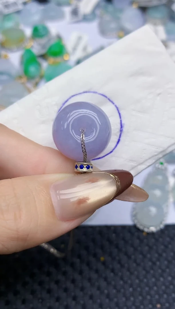 颈饰未镶嵌翡翠105   天然翡翠A货  百元以上9米证书费自理