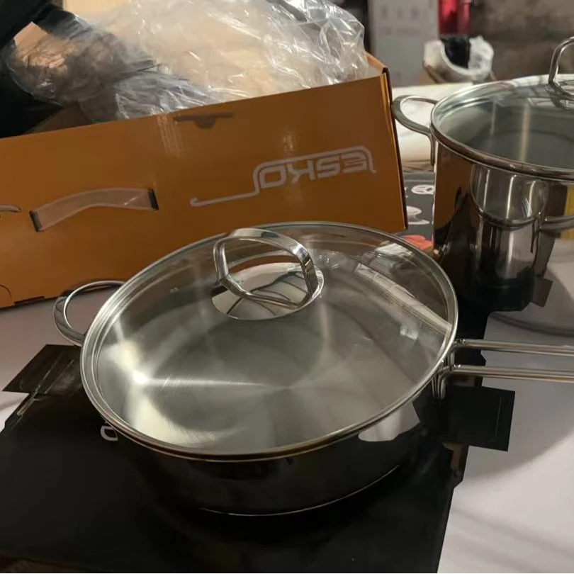 611【十妹专属】不锈钢锅史密斯 两件套装 NO.042