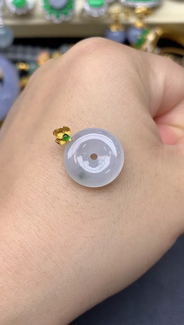 18K金镶嵌手串翡翠159-雪姐翡翠天天见