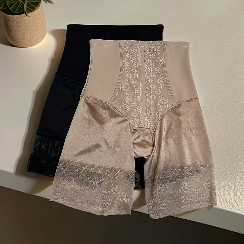 7030高腰蕾丝收腹裤女款时尚平角防走光女士高弹收腹裤