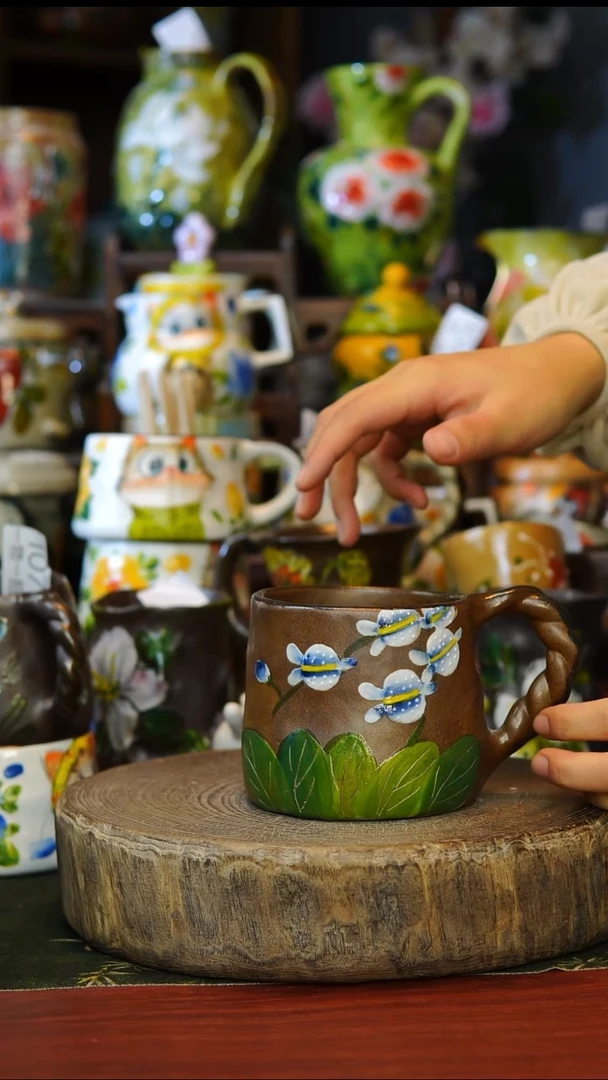 陶瓷119景德镇手工手绘釉下彩