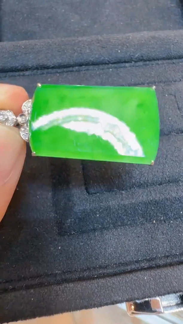 翡翠戒指18K金镶嵌多样性团购发一件