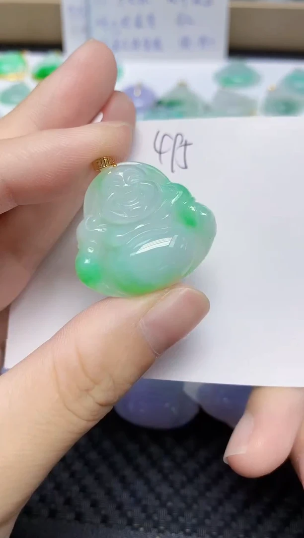 翡翠未镶嵌颈饰天然缅甸翡翠A货