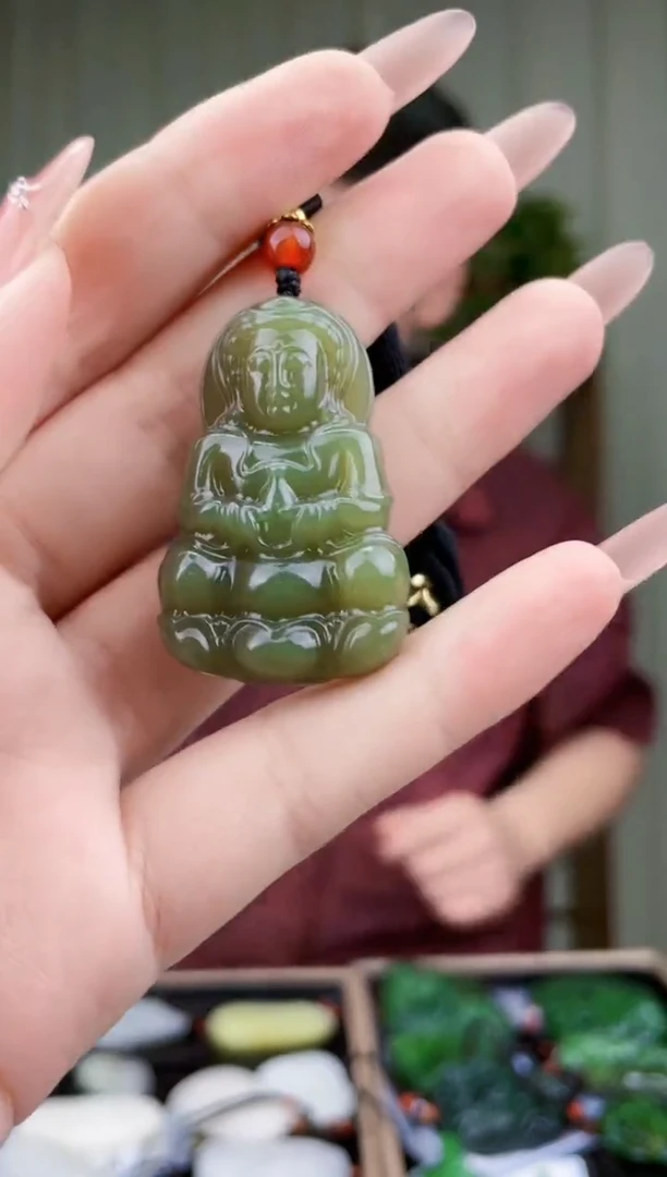 和田玉未镶嵌挂件拍一发一，多样性发货！