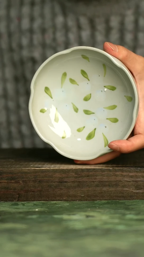 青诗集手工手绘瓷器