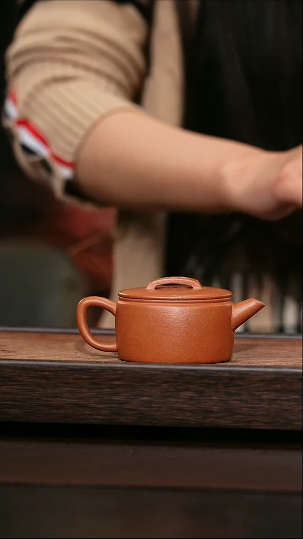 茶壶紫砂原矿紫砂壶    汉瓦  150cc