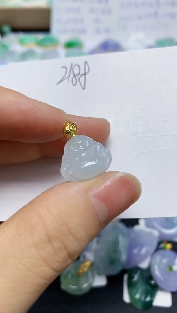 翡翠未镶嵌颈饰天然缅甸翡翠A货