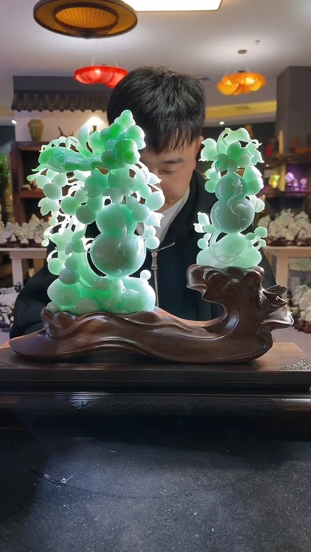 【闪购商品】定制翡翠未镶嵌03/0117/W/葫芦