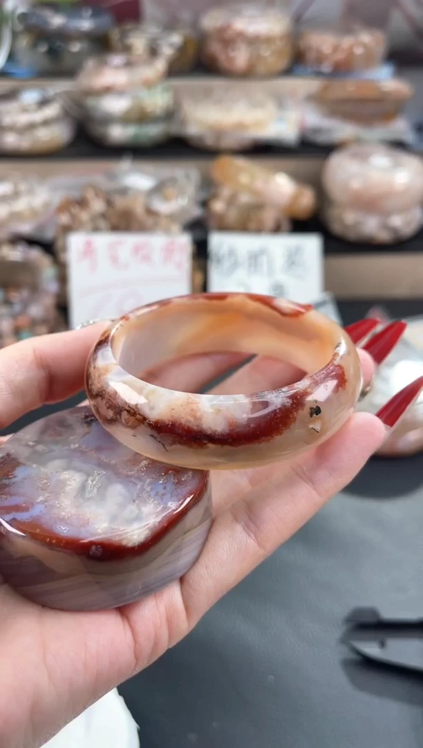 未镶嵌手镯石英质玉53（赠品镯心 天然不保证完美）