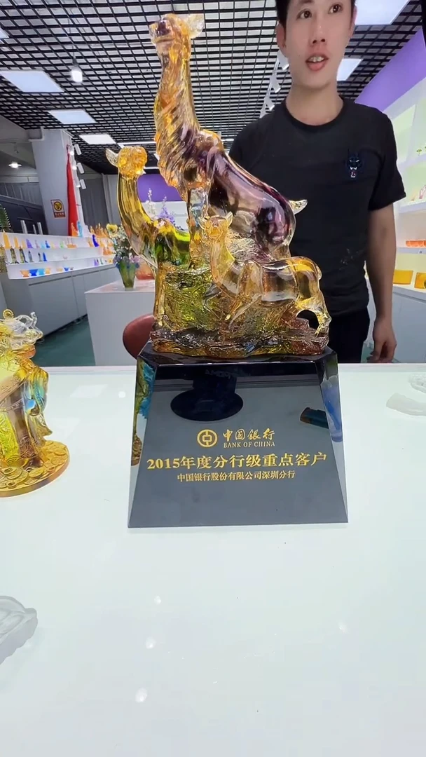 手工艺品琉璃人**生古法琉璃小摆件