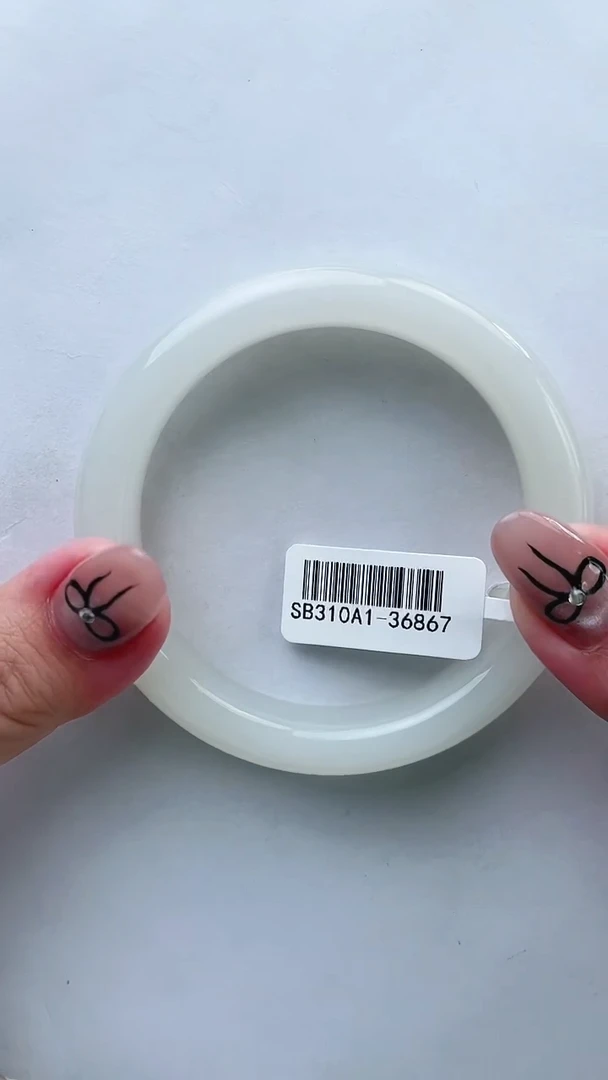 和田玉手镯未镶嵌浅*?58