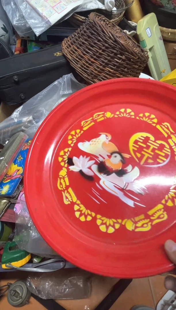 手工艺品琉璃一**友摆件