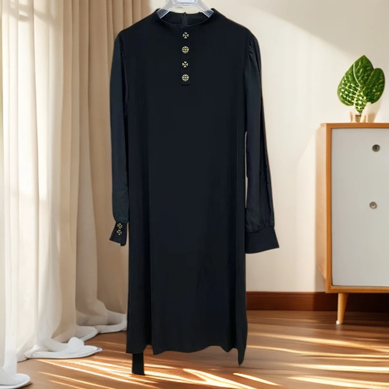 01278#【木兮兮专属】2025年秋季新款气质显瘦百搭时尚中长款连衣裙