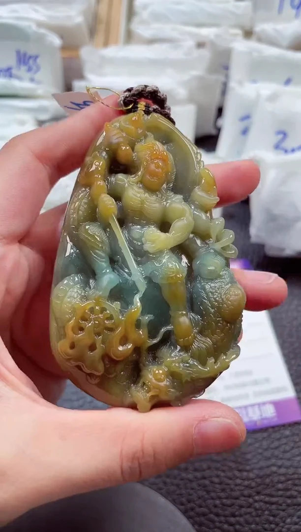 颈饰未镶嵌翡翠00007945御龙不动