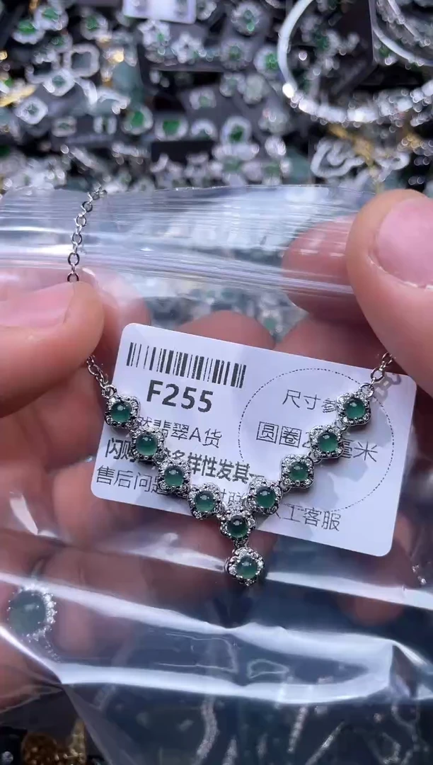 【闪购商品】翡翠颈饰未镶嵌F255项链