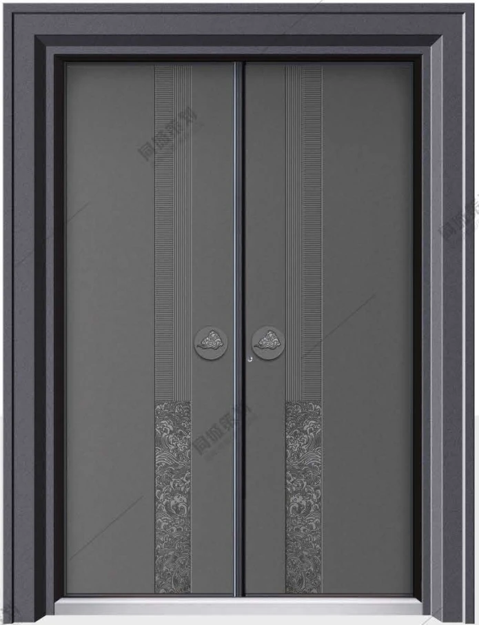高品质精雕铝合金入户门家用安全进户门