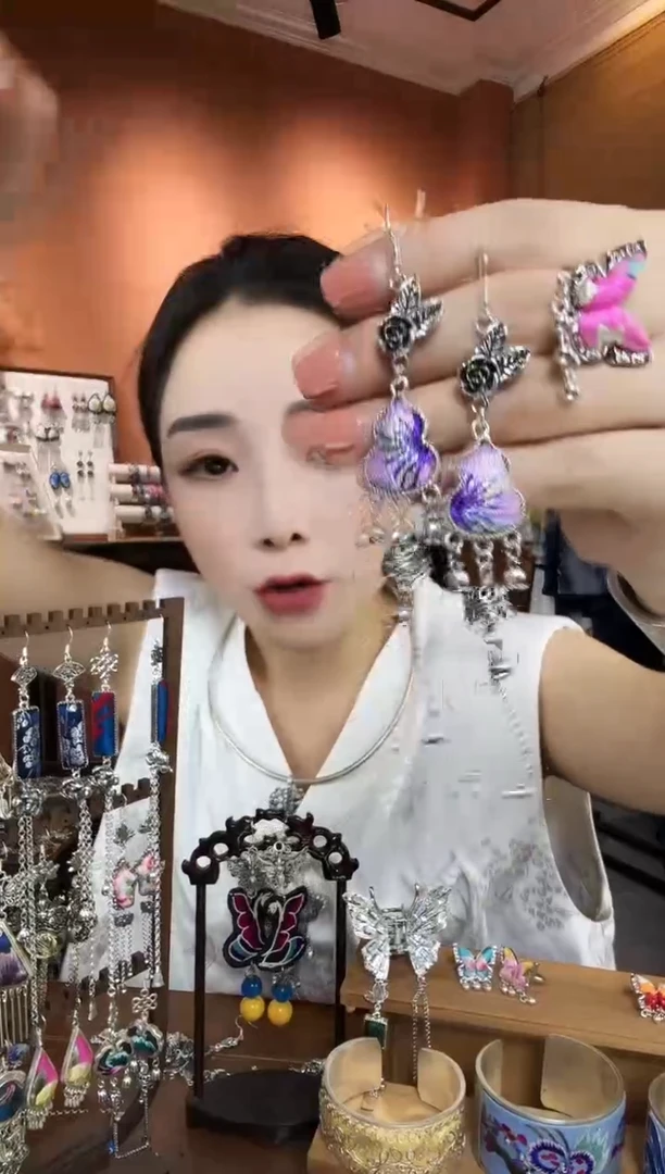 刺绣纯手工民族风耳环