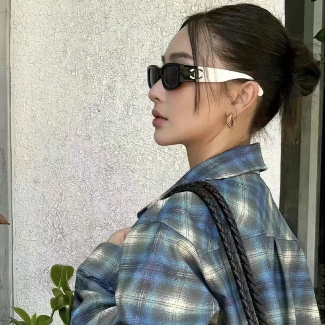 未使用 Chanel/香奈儿 熊猫拼色徽标LOGO双C太阳墨镜