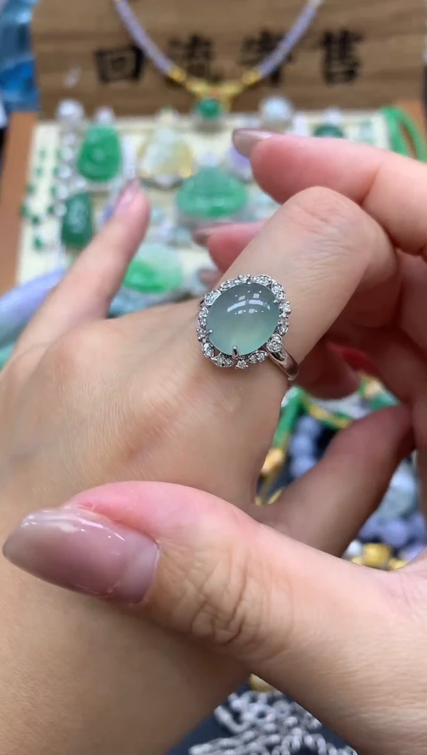 【闪购商品】翡翠戒指18K金镶嵌451-中国好珍宝