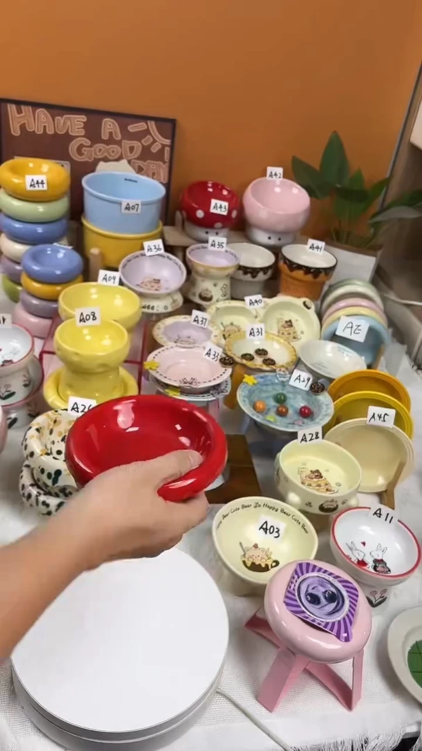 奶白色酷彩碗