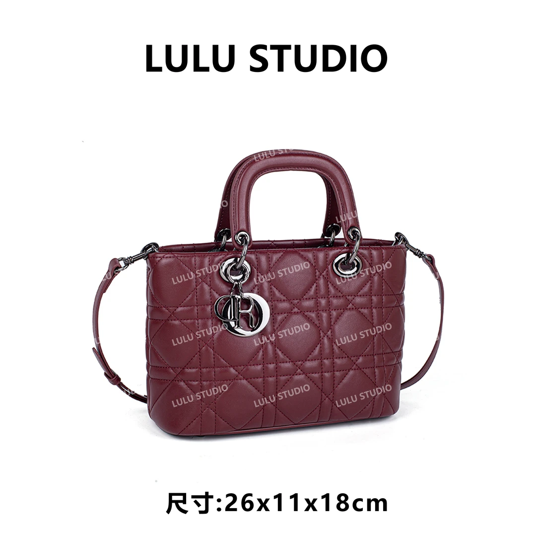 【RAIN.CUN】QYX-81618-酒红色 RAIN.CUN气质时尚百搭简约斜跨女包