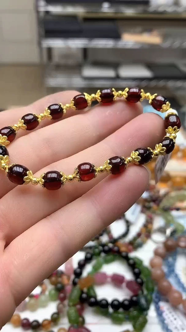 【闪购商品】血珀手链未镶嵌手链90