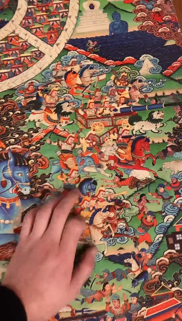 装裱画精美唐卡tk16026