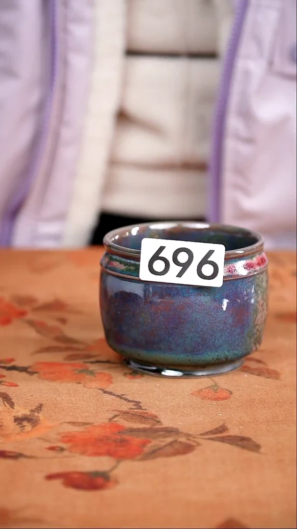 全品钧窑茶器摆件