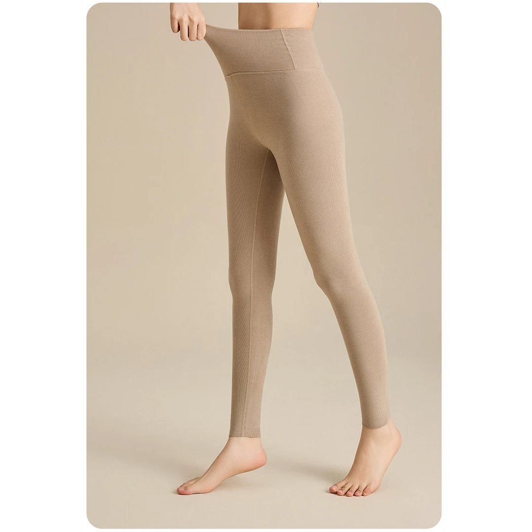 【主播推荐】女士高腰华绒基础保暖裤A8842