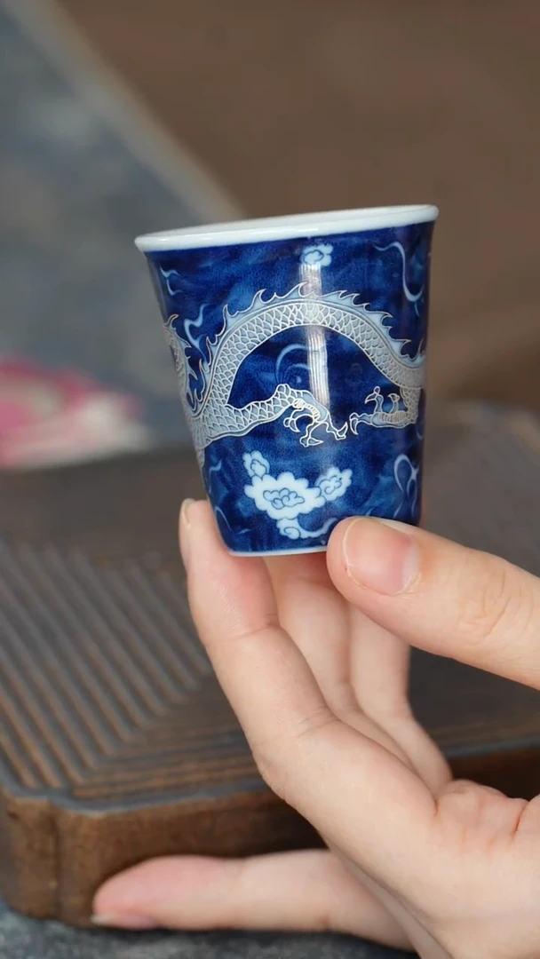 【蓝龙直身杯】【12西泠礼盒】
