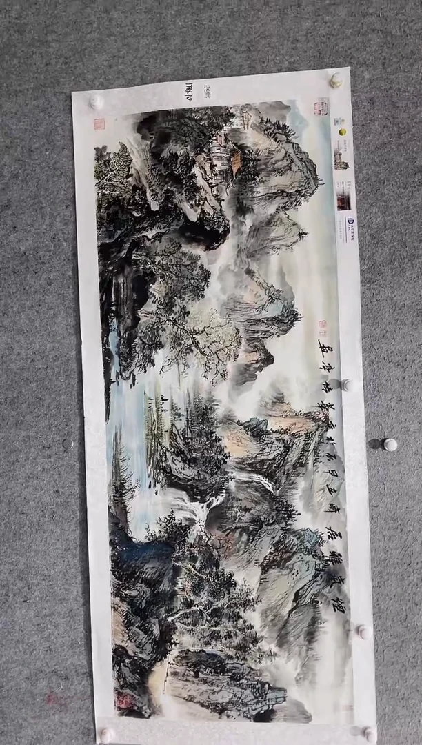 国画张传亭老师的红袍作品