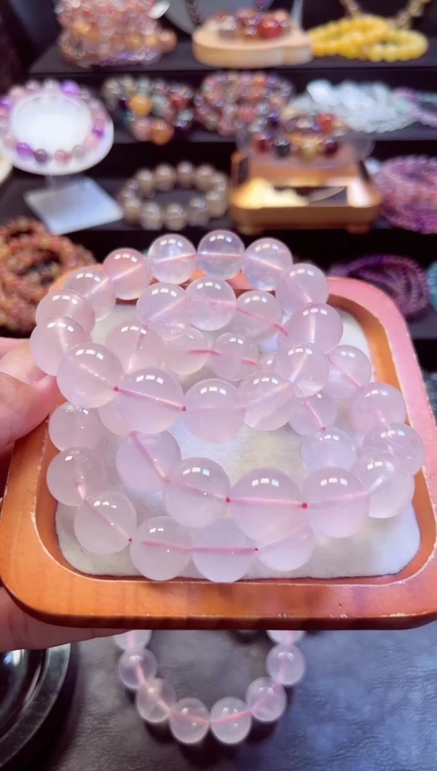 水晶手链未镶嵌粉水多样性发货发其一