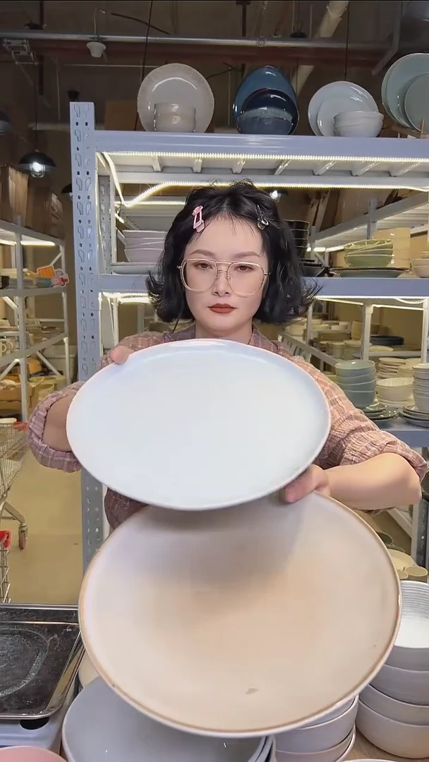 瓷207外贸尾货高温釉下彩陶瓷餐具默认微瑕