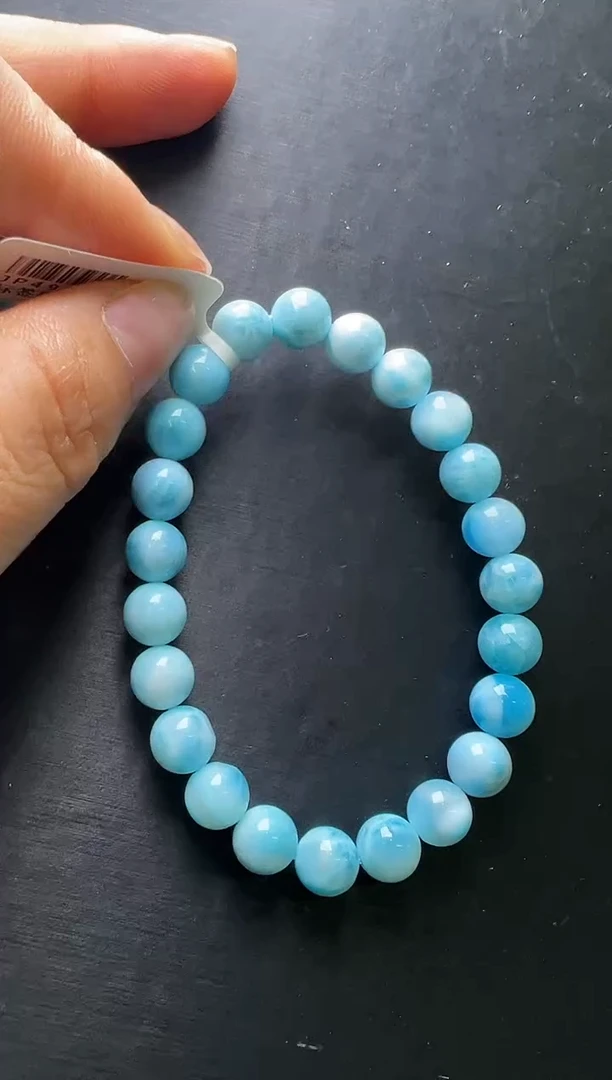 针钠钙石（海纹石）未镶嵌手串海纹石手串8m+ JP49874