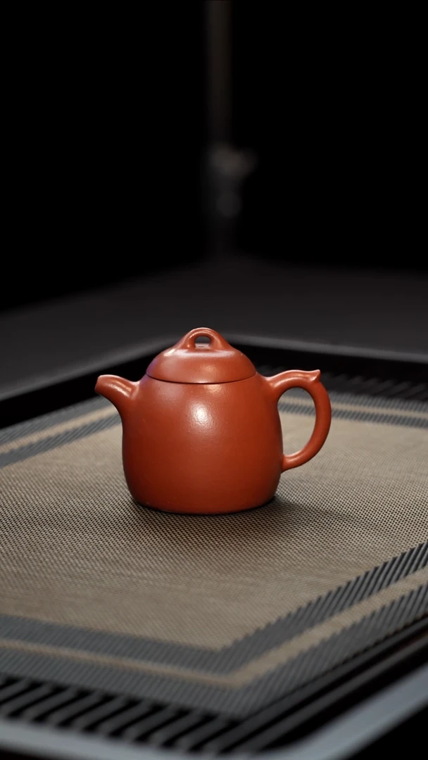 茶壶紫砂半手工红泥秦权130cc