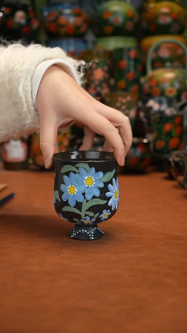 油画   釉下彩   杯子