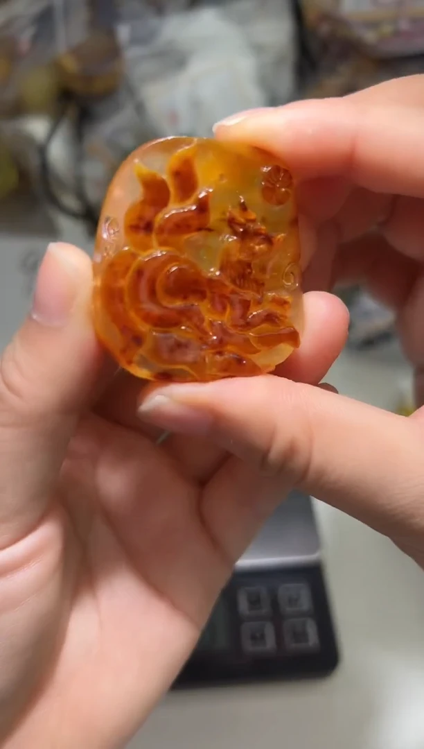 裸石琥珀未镶嵌琥珀蜜蜡吊坠