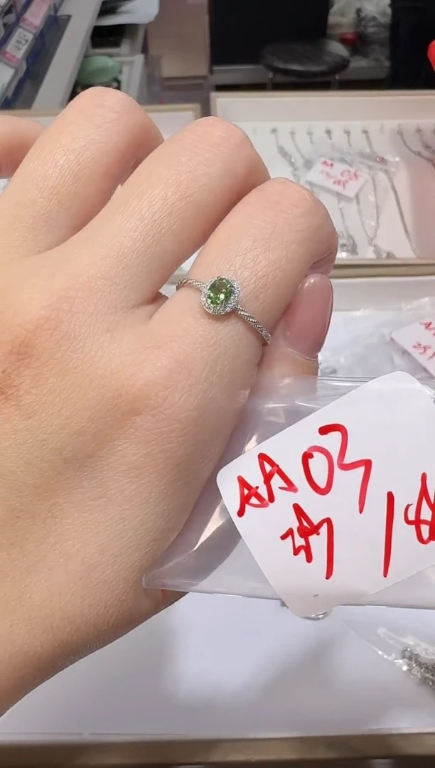 【闪购商品】石榴石戒指银S925镶嵌多样性发一AA03