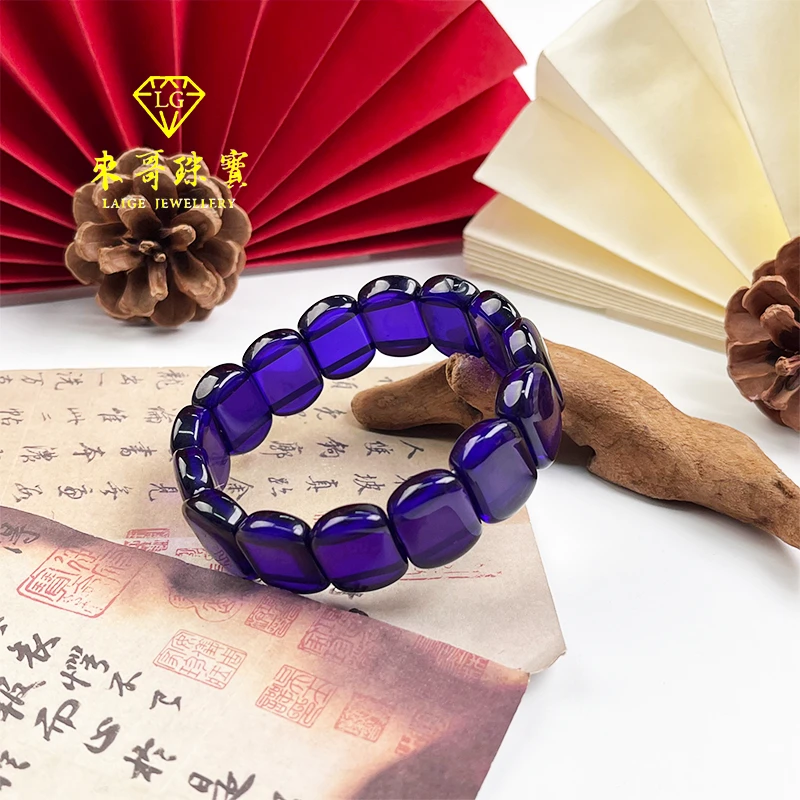 年货节福利【来哥珠宝】南非紫龙醇紫杉醇满色满紫手排